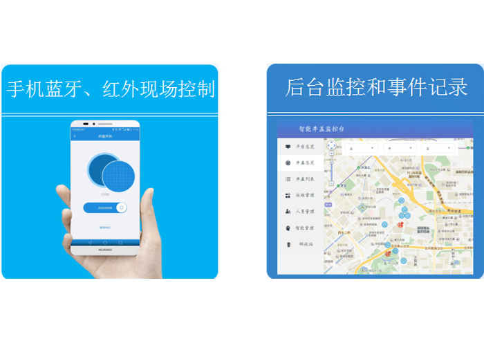 Electronic lock based Management System for Intelligent Manhole Cover